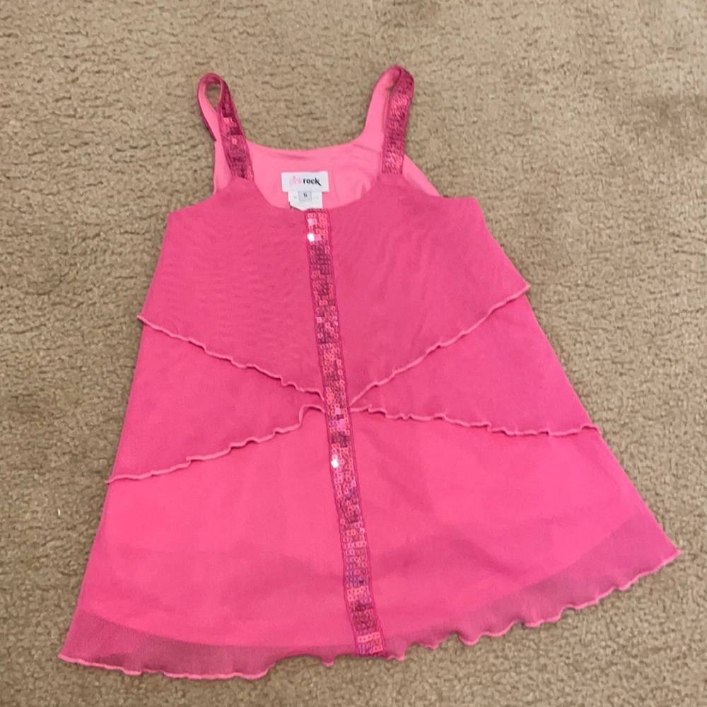 Pinkrock sequin pink top size 5